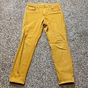 5 for $25 Universal Thread High Rise Mustard Colored Skinny Leg Jeggings